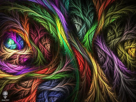 Psychedelic Wool by psion.jpg - abstract, psychedelic, wild