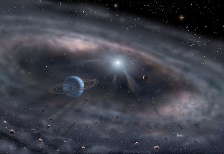 Newborn Exoplanetary System - universe, stars, planets, milky way, galaxies, space