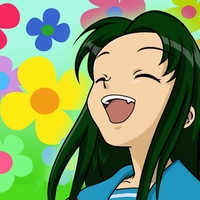 close fang flowers green hair suzumiya haruhi no yuutsu tsuruya vector