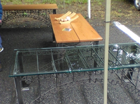 Table - Bridge Day - Glass - Table, Nature, Bridge, Weather, Local Business, Glass Top, Sport, Skydiving, Bridge Day, Teamwork