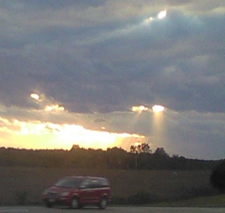 Coming Home from Bridge Day - Nature, Clouds, Family, GOD, Weather, Sky, Travel