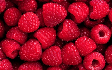 Raspberries - fruit, raspberry, red, skin, summer, texture, vara