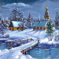 Winter village