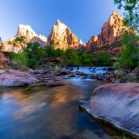 Virgin River And Zion National Park