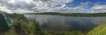 silva river - river, shore, nature, camp