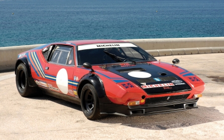 De Tomaso Pantera GR4 - cars, de tomaso pantera gr4, front view, red cars, vehicles