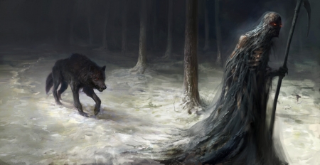 The wolf and Death