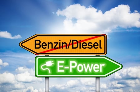 :) - sign, yellow, blue, road, traffic, diesel, white, green, word, cloud, benzin, e power, sky