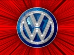 Modern Volkswagen glass logo