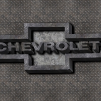 1970s Chevrolet steel logo emblem