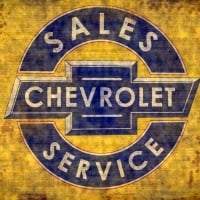 Chevrolet old swales and service sign