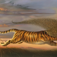 Beeing a Tiger by Vladimir Kush