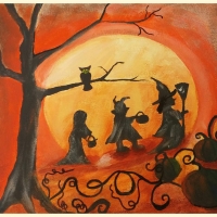 Halloween scenery