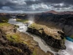 Mountain Shadows & River Waterfalls