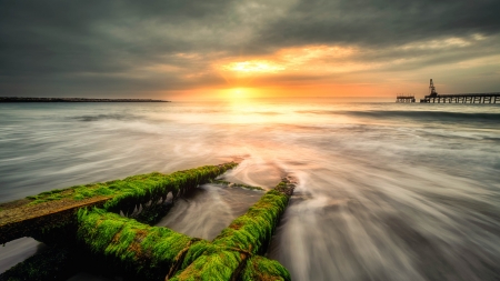Sunset on the Black Sea, Bulgaria - bulgaria, nature, sea, sky, sunset