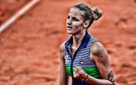 Karolína Plíšková - ace queen, wta, clay, tennis, karolina pliskova, czech, pliskova