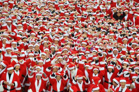 Claus Trophobia - santa claus, photography, people, christmas