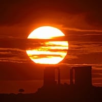 December Sunrise Cape Sounion