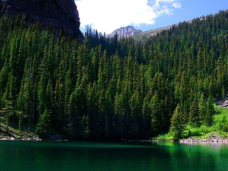 Hidden Mountain Lake - lake, mountain, hidden