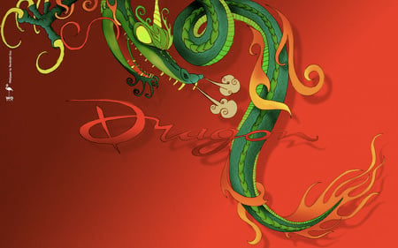 Dragon wallpaper02.jpg - luck, green dragon