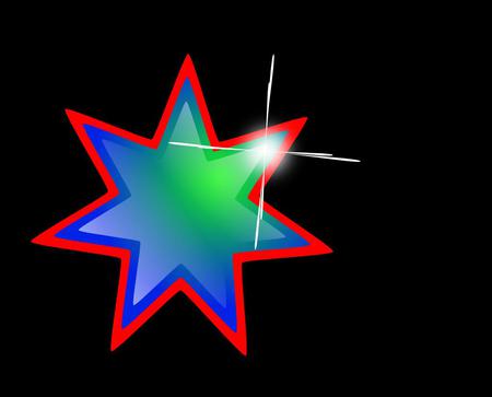 Star - star, abstract