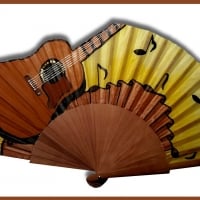 Guitar Hand Fan