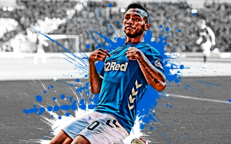 Alfredo Morelos - colombian, rangers, glasgow rangers, morelos, football, sport, rangers fc, soccer, alfredo morelos