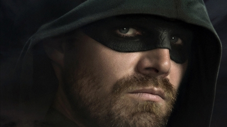 Arrow (TV Series 2012– ) - actor, poster, tv series, Stephen Amell, man, arrow, oliver queen, mask, face