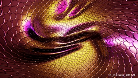 Texture - abstract, earl cropp, orange, pink, skin, snake, texture