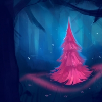 Pink Christmas tree