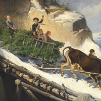 Farmer sleigh in the Salzburger Alps