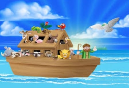 ''KENS Banana  ARK''...Song - noah, music, birds, boat, song, ark, animals