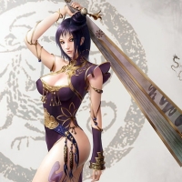 Chinese Fantasy Women Warrior Hand Fans