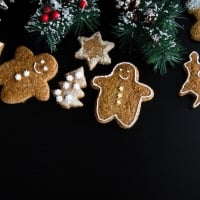 Xmas gingerbread background