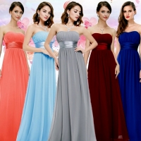 Beautiful Christmas Chiffon Dress 