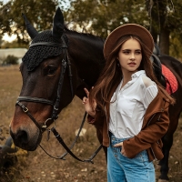 Cowgirl and her Horse