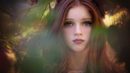 autumn goddess - autumn, beauty, people, photography