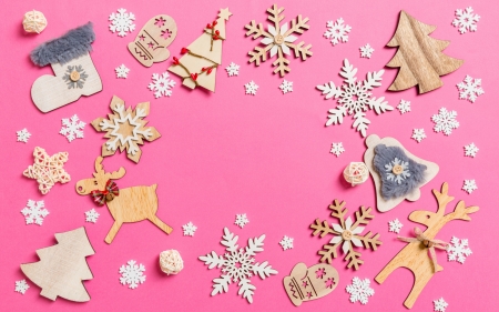 :) - card, christmas, craciun, deco, pink, texture