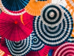 Colourful umbrellas