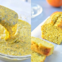 Banh Bong Lan Cam hat Poppy - Orange cake with poppy Seed