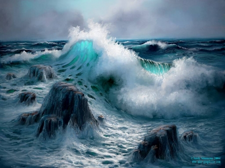 Sea Shore - Ocean, Artwork, Art, Sea Shore, Sea