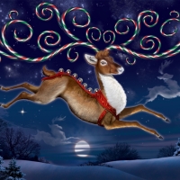 CANDY CANE REINDEER