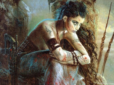 Luis Royo - woman, art, lady, female, girl, luis royo, fantasy