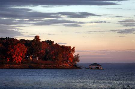 Autumn Sunrise - places, water, photography, sky