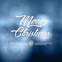 Christmas blue background