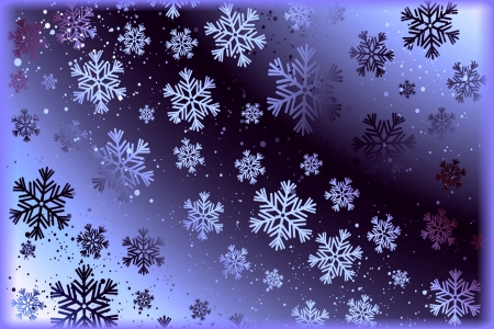 Snowflakes - black, fulgi de nea, iarna, purple, snowflake, texture, winter