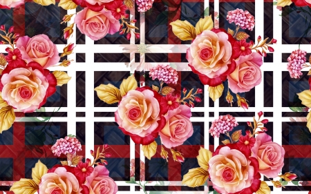 Texture - black, paper, pattern, pink, red, rose, texture, yellow