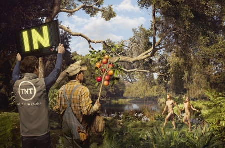 :D - adam, add, advertise, apple, commercial, couple, eve, funny, people, tnt, tv