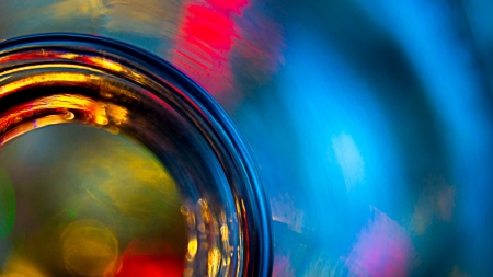 Abstract - abstract, blue, colorful, glass, pasi mammela, red, texture, yellow