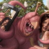 Monster selfie